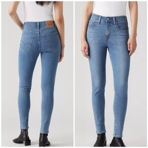 Levi's  Premium 721 High Rise Light Blue Women's Skinny Jeans size 26